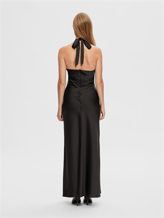 Selected Femme SlfRenata Ankle Neckholder Dress Black